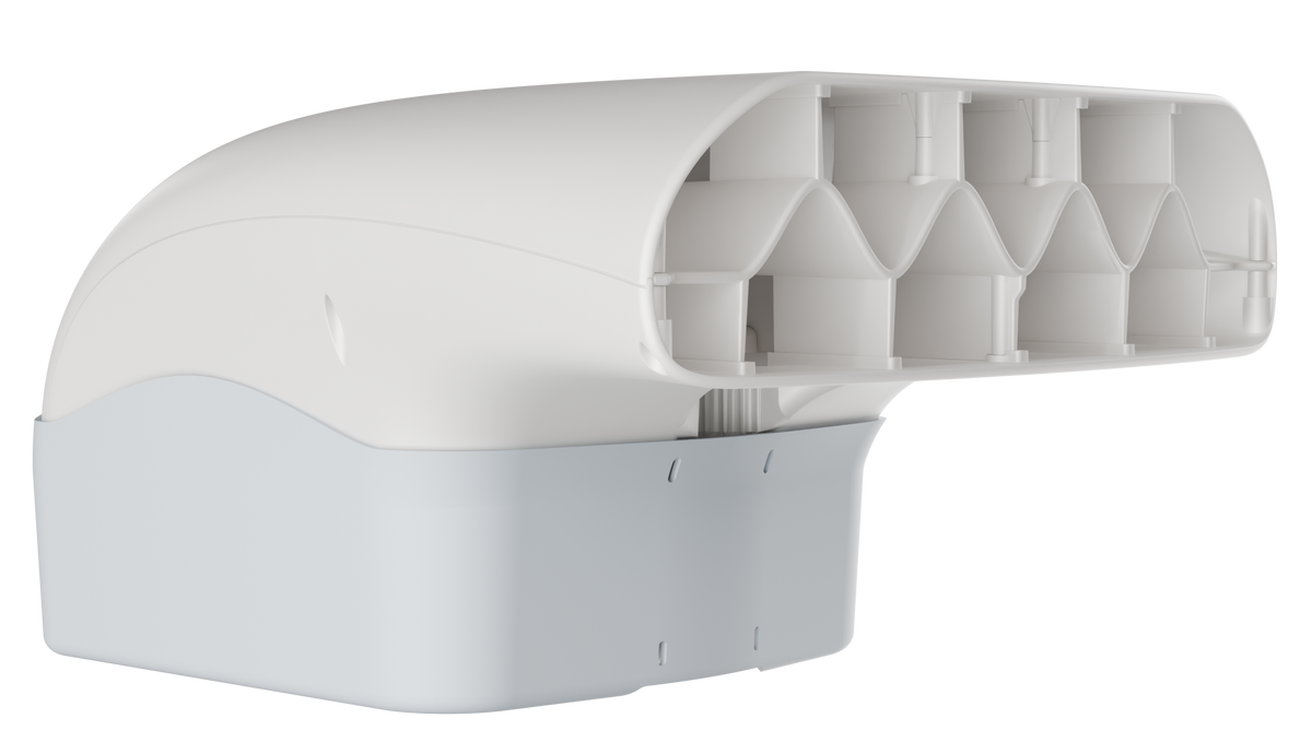 Fantail quiet bed fan cooling a hot sleeper under the sheets